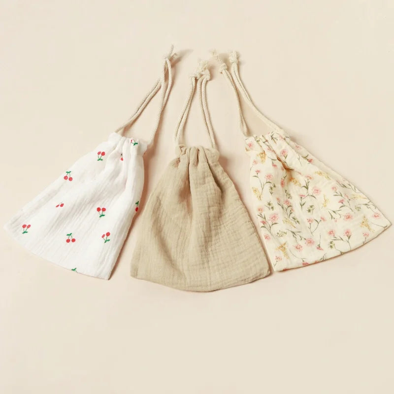 Lot de 3 Poches pour Sac à Langer ou Voyage avec Bébé - motif floral