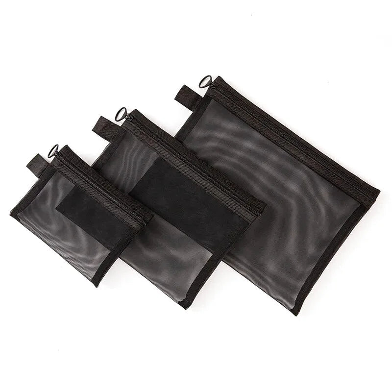 Lot de 3 Trousses Transparentes pour Produits de Beauté - Bagage Cabine