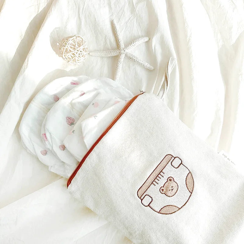 Organisateur de Sac à Langer - Lot de 7 Sacs - Motif Ourson