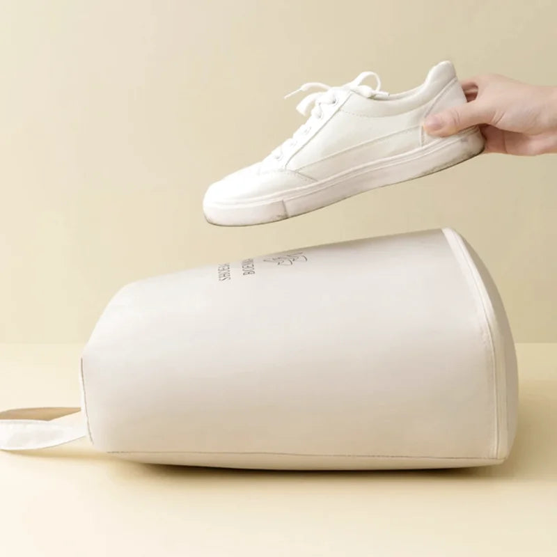 Organisateur de Valise - Rangement Chaussures Semi-Rigide - Couleur Beige