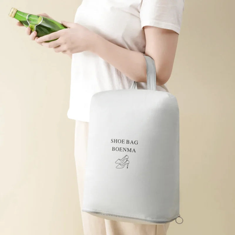 Organisateur de Valise - Rangement Chaussures Semi-Rigide - Couleur Gris