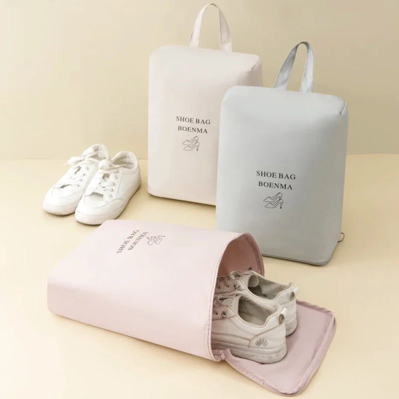 Organisateur de Valise - Rangement Chaussures Semi-Rigide - Couleur Rose