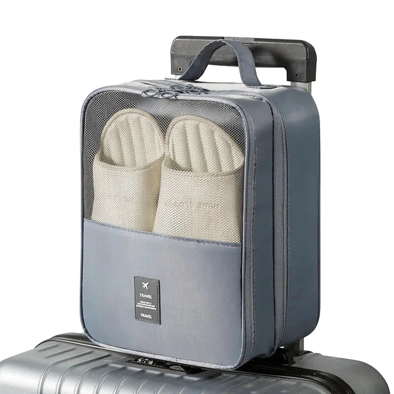 Organisateur Valise - Rangement de Chaussures Modulable - Couleur Gris