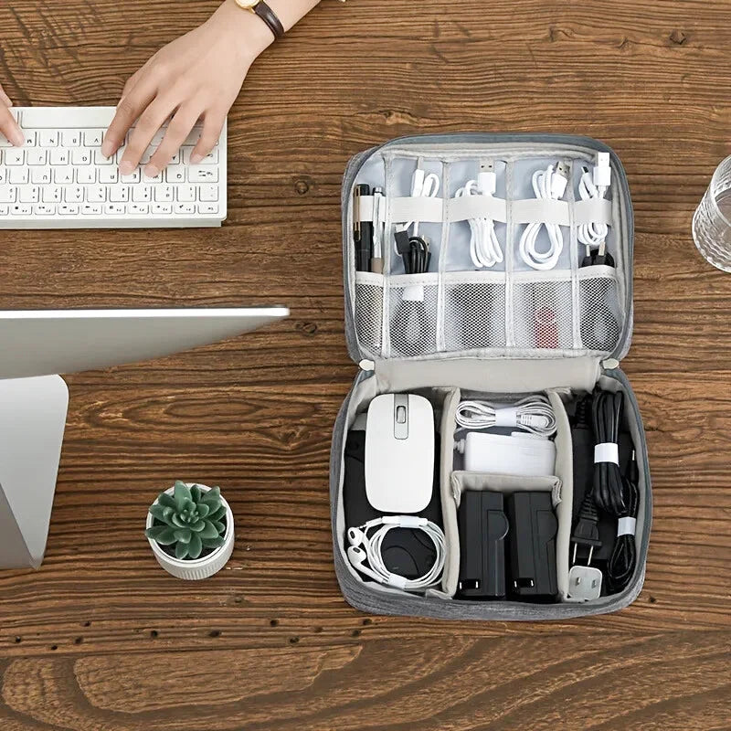 Organisateur Valise Transport de Câbles et Appareils Electroniques - Grand format