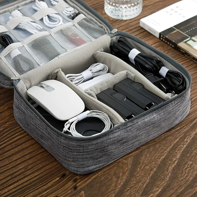 Organisateur Valise Transport de Câbles et Appareils Electroniques - Grand format