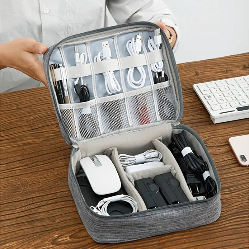 Organisateur Valise Transport de Câbles et Appareils Electroniques - Grand format