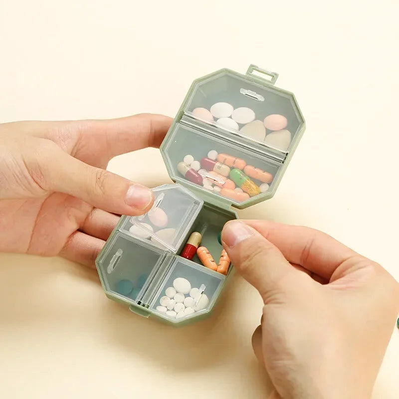 Pilulier Compact Voyage - 6 compartiment