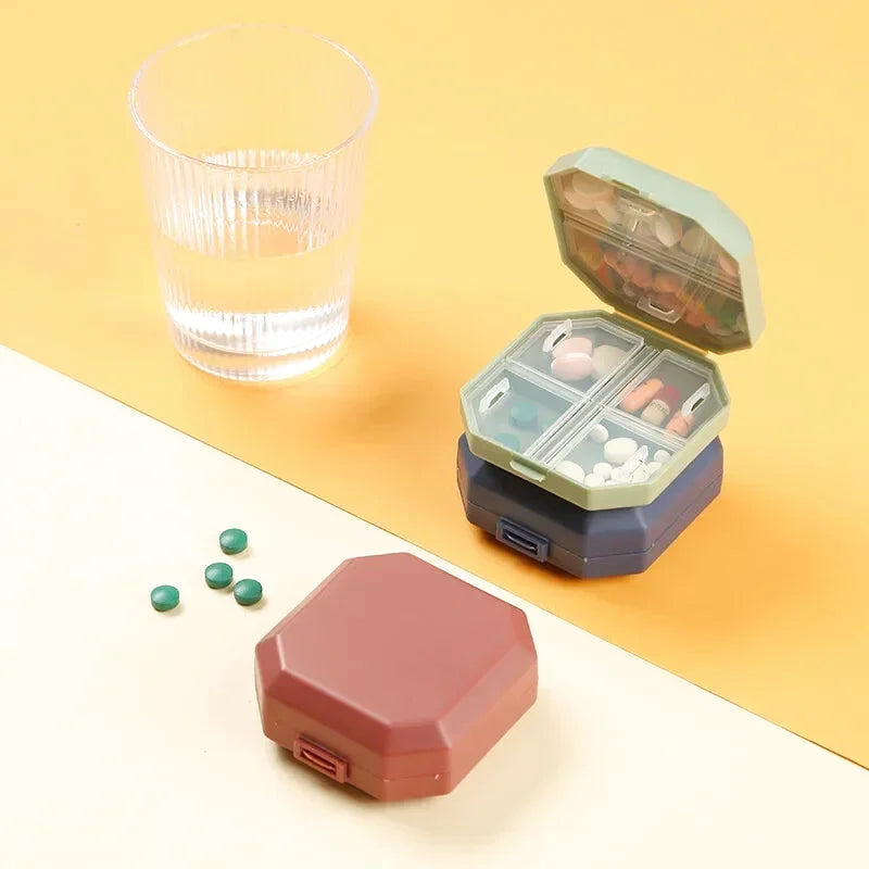 Pilulier Compact Voyage - 6 compartiment