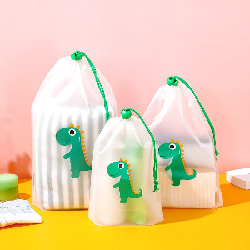 Sac Transparent Organisation Valise pour Enfants - Motif Dinosaure