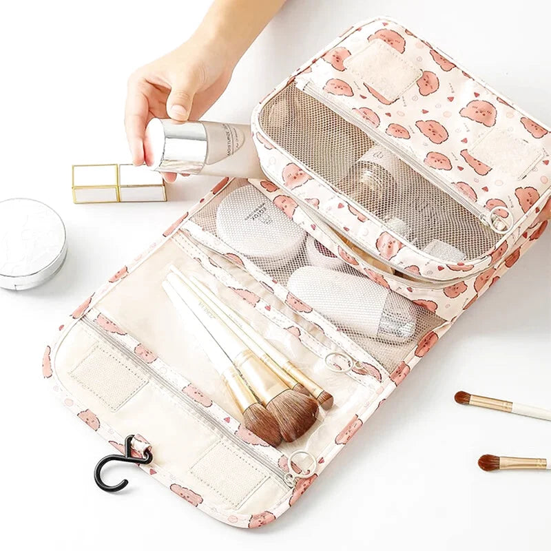 Trousse de Toilette à Suspendre - Motif Ourson